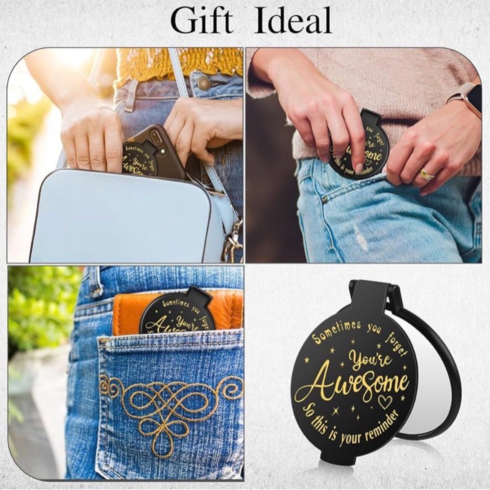 RESERVED 💜Sellers Gifts -15 PACK You’re Awesome”Compact Mirrors - Picture 7 of 7